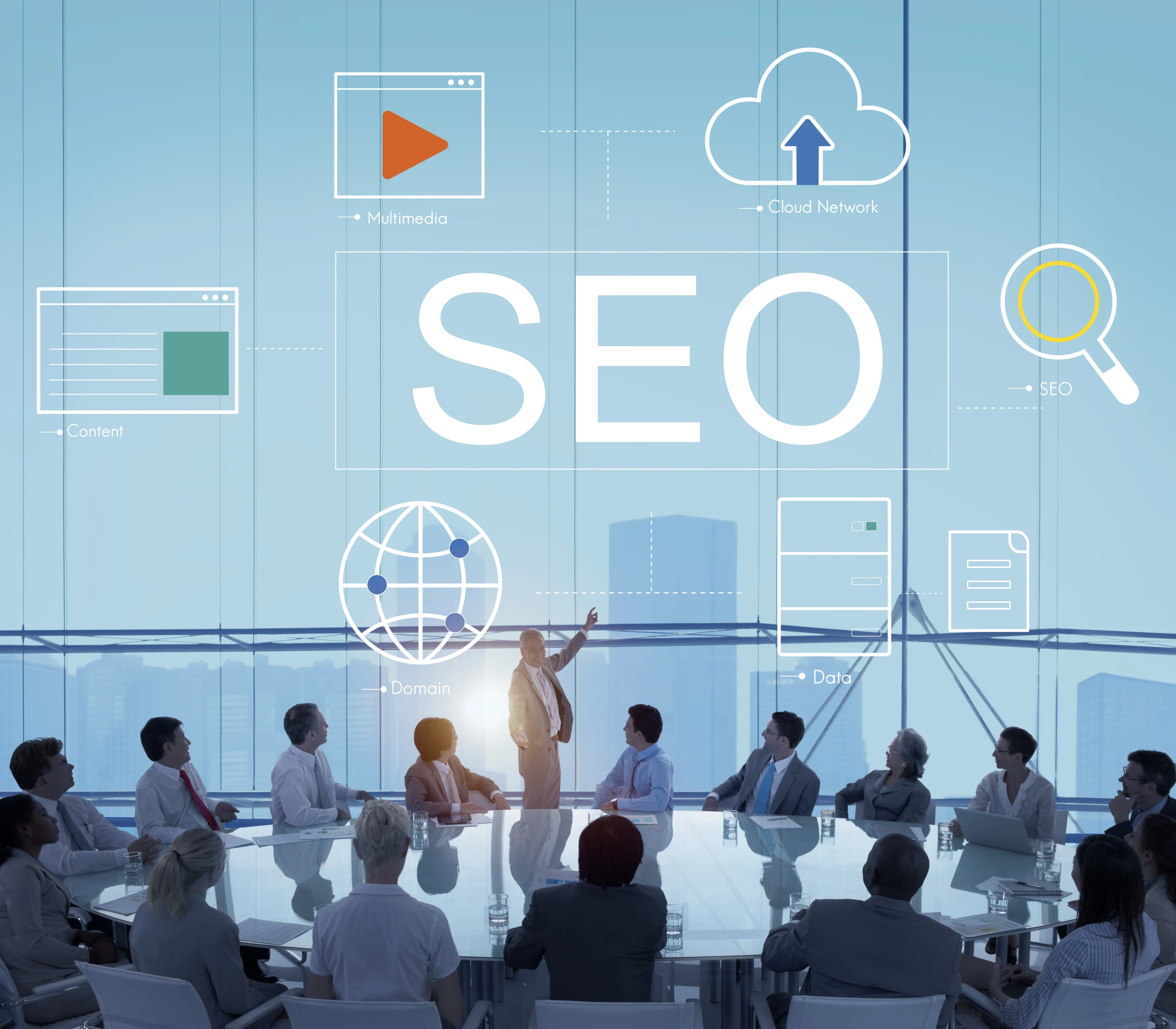 Digital Combinators SEO strategy team collaborating on organic growth plans